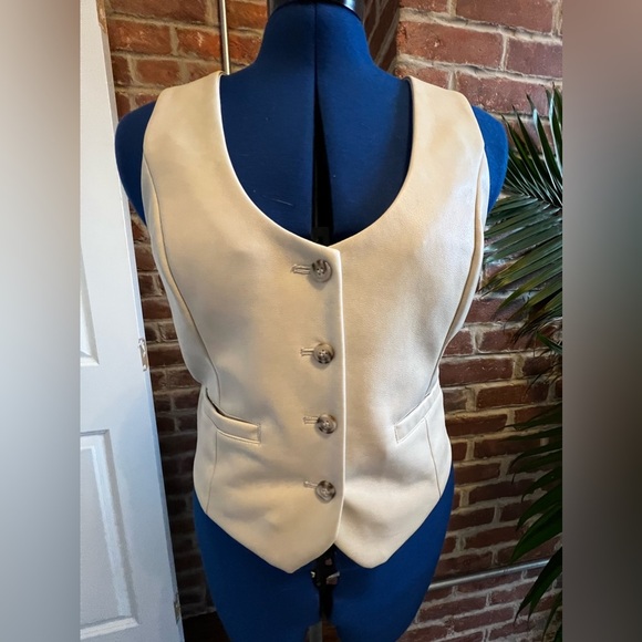 7 For All Mankind Jackets & Blazers - NWT Seven For All Mankind Faux Leather Vest